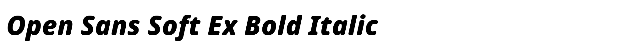 Open Sans Soft Ex Bold Italic image